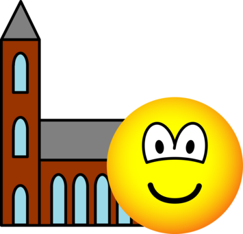 Church going emoticon